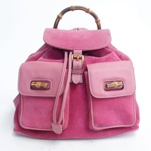 Gucci suede backpack